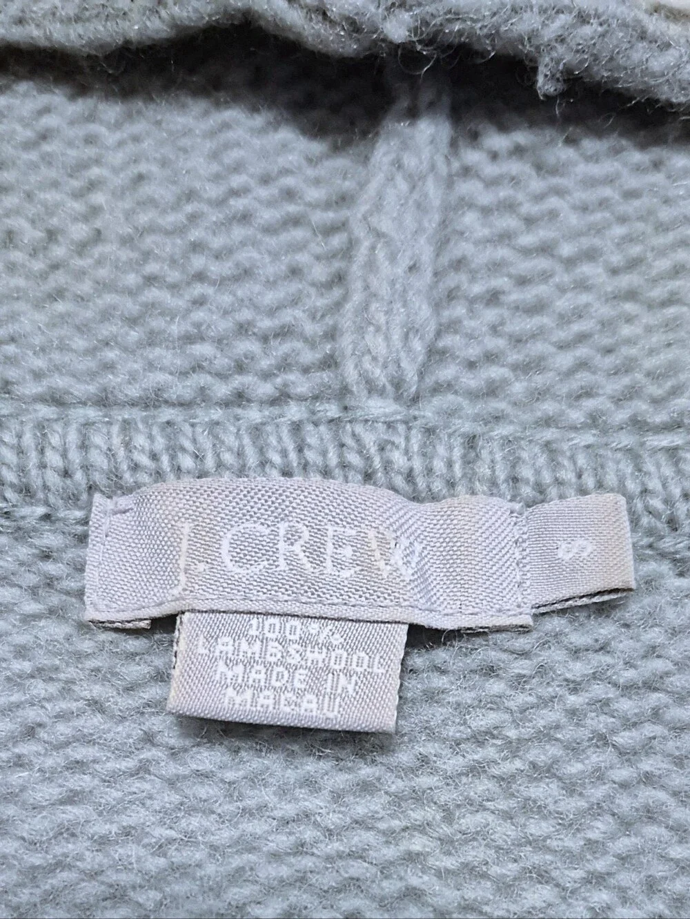 J. Crew Womens 100% Wool Sweater Hoodie Size Small
